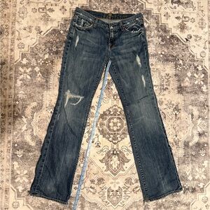 7fam Josefina bootcut distressed jeans